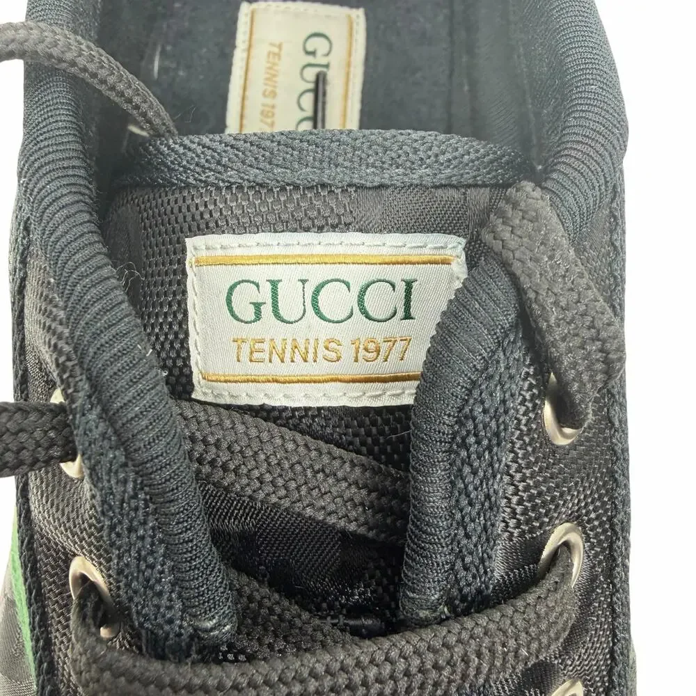 Gucci Off the Grid 1977 Low Top Sneakers Tennis Shoes Black Size 11/ 11.5